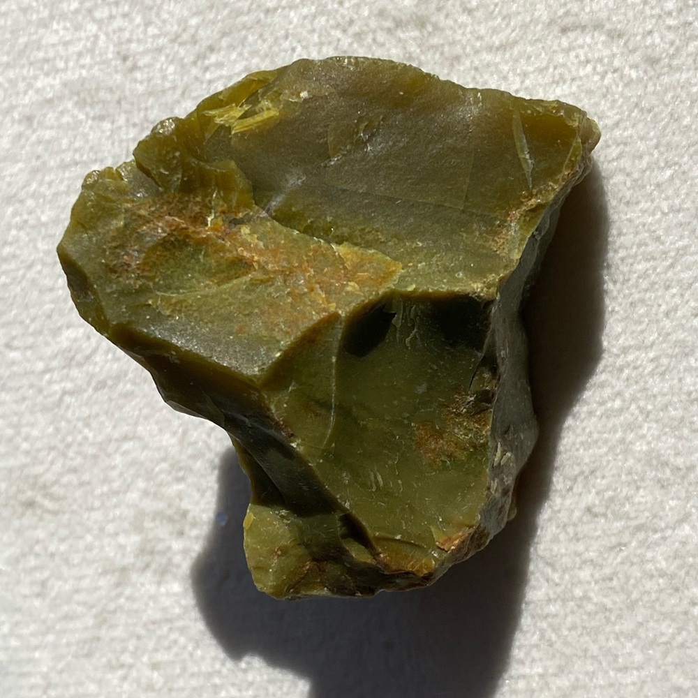 Raw green Opal crystal